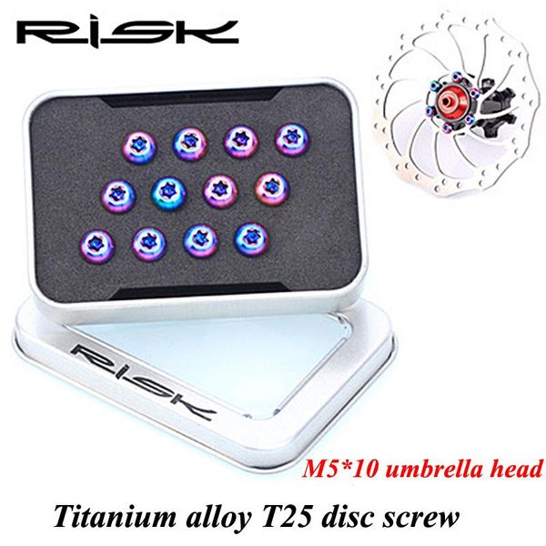 bike brakes 12pcs t25 m5*10mm titanium screws disc brake ti rotor bolts plum blossom head for mtb bicycle bolt parts
bike brakes 12pcs t25 m5*10mm titanium screws disc brake ti rotor bolts plum blossom head for mtb bicycle bolt parts