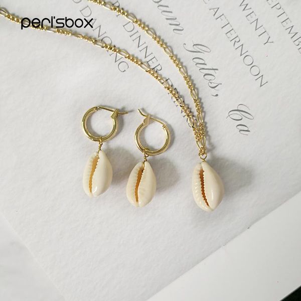 pendant necklaces peri'sbox gold chain cowrie sea shell necklace boho single summer beach simple jewelry collier femme, Silver
pendant necklaces peri'sbox gold chain cowrie sea shell necklace boho single summer beach simple jewelry collier femme, Silver
