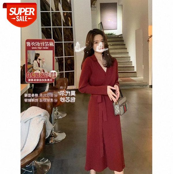 dhy temperament v-neck waist was thinner mid-length red knit dress women with skirt on behalf of the hair #ca8r, White;black
dhy temperament v-neck waist was thinner mid-length red knit dress women with skirt on behalf of the hair #ca8r, White;black