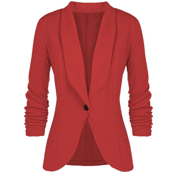 women's suits & blazers 2021 office lady coat solid long sleeves cardigan button casual suit navy blue draped slim cotton women blazer, White;black
women's suits & blazers 2021 office lady coat solid long sleeves cardigan button casual suit navy blue draped slim cotton women blazer, White;black