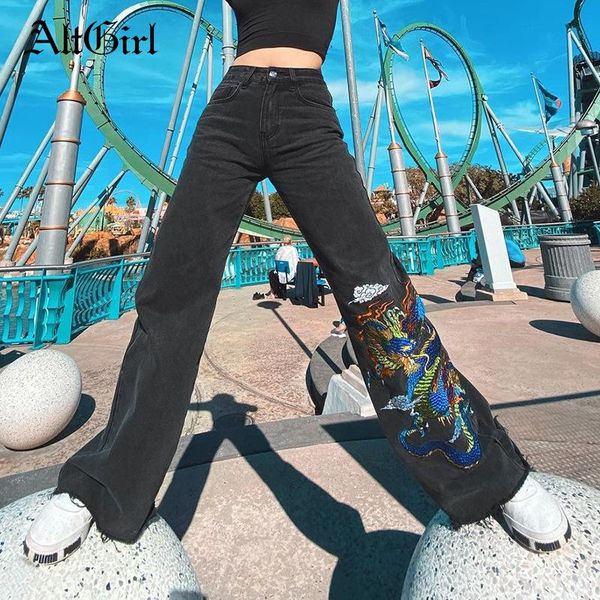 women's jeans altgirl harajuku dark gothic women streetwear pastel goth y2k e-girl grunge dragon print high waist stright denim pants, Blue
women's jeans altgirl harajuku dark gothic women streetwear pastel goth y2k e-girl grunge dragon print high waist stright denim pants, Blue