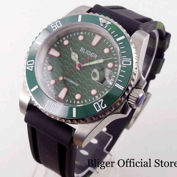 mechanical blister surfing self-winding 40mm men's watch miyota 8215 green dial red secondary screwdriver crown, Slivery;brown
mechanical blister surfing self-winding 40mm men's watch miyota 8215 green dial red secondary screwdriver crown, Slivery;brown