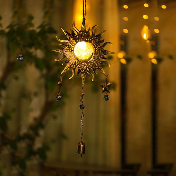 solar lamps waterproof wind chime power wrought iron sun pendant hanging lights creative useful beautiful colorful
solar lamps waterproof wind chime power wrought iron sun pendant hanging lights creative useful beautiful colorful