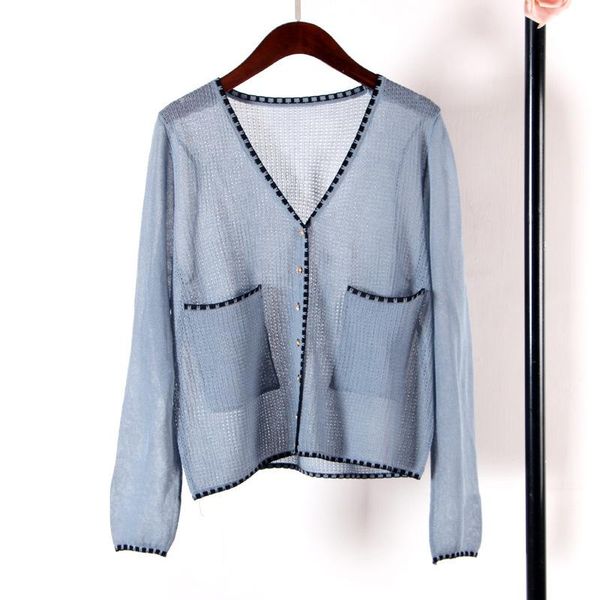 women's blouses & shirts 2021 spring summer women hollow out knitted short length panelled v-neck single breasted full sleeve casual l, White
women's blouses & shirts 2021 spring summer women hollow out knitted short length panelled v-neck single breasted full sleeve casual l, White