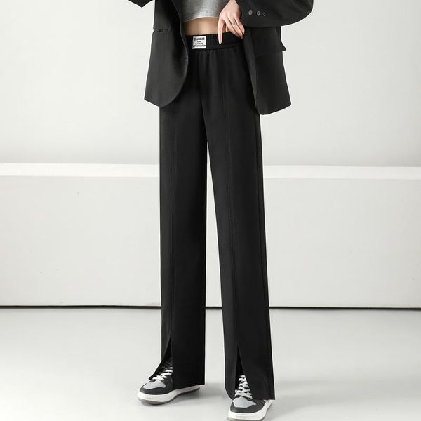 women's pants & capris latest summer casual plus size split wide leg womens office lady loose high waist straight bootcut work trousers, Black;white
women's pants & capris latest summer casual plus size split wide leg womens office lady loose high waist straight bootcut work trousers, Black;white