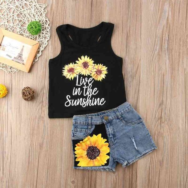 sunflower toddler baby girl clothes sleeveless letter print vest tank denim short 2pcs summer outfits children clothing 1-6y, White
sunflower toddler baby girl clothes sleeveless letter print vest tank denim short 2pcs summer outfits children clothing 1-6y, White