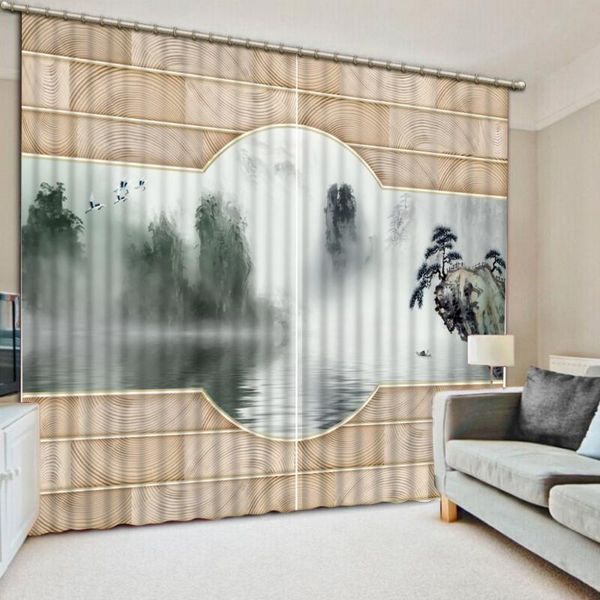 curtain & drapes 3d fashion customized decoration wood grain ink landscape curtains for bedroom blackout shade window
curtain & drapes 3d fashion customized decoration wood grain ink landscape curtains for bedroom blackout shade window