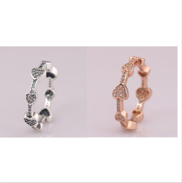 cluster rings 925 sterling silver pan ring allup hearts with crystal for women wedding party gift europe fashion jewelry, Golden;silver
cluster rings 925 sterling silver pan ring allup hearts with crystal for women wedding party gift europe fashion jewelry, Golden;silver