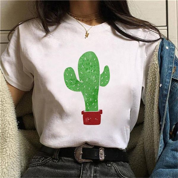 women's t-shirt funny cactus print fashion female tee graphic t shirts tumblr clothing, White
women's t-shirt funny cactus print fashion female tee graphic t shirts tumblr clothing, White