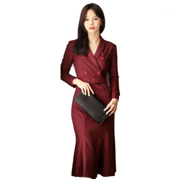 professional temperament female slim fit waist v-neck mid-length high fishtail bag hip solid color bandage dresses casual, Black;gray
professional temperament female slim fit waist v-neck mid-length high fishtail bag hip solid color bandage dresses casual, Black;gray