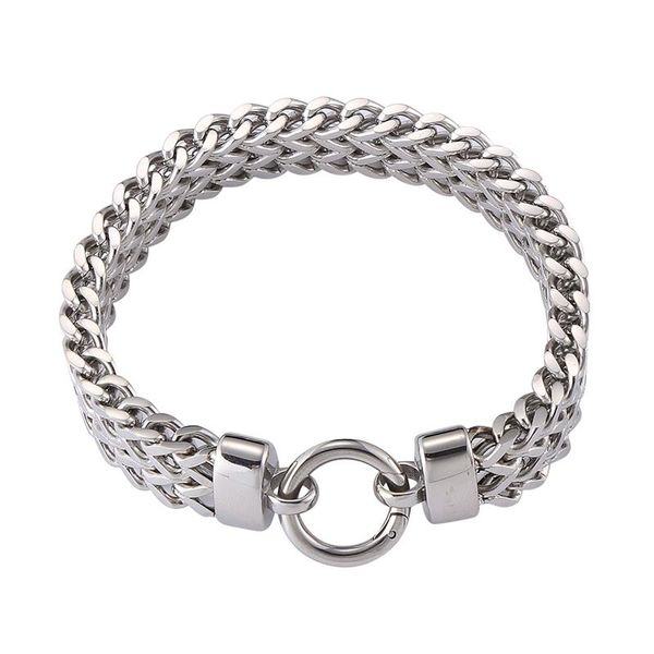 link, chain punk rock style men hand bracelet 13mm stainless steel link male jewelry accessories charm wristband bangles gs0055, Black
link, chain punk rock style men hand bracelet 13mm stainless steel link male jewelry accessories charm wristband bangles gs0055, Black