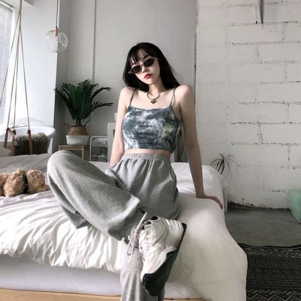 women's tanks & camis 2021 retro hong kong style tie-dye sling women summer short tube slim slimming y2k, White
women's tanks & camis 2021 retro hong kong style tie-dye sling women summer short tube slim slimming y2k, White