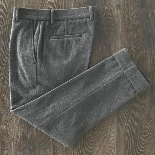 men's suits & blazers trousers gray wool tweed curling pants for men casual wear gentleman clothing 2021, White;black
men's suits & blazers trousers gray wool tweed curling pants for men casual wear gentleman clothing 2021, White;black