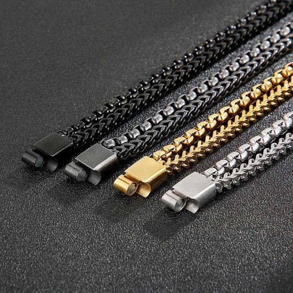 link, chain jewels store popcorn double link combination stainless steel 200mm men's punk bracelet jewelry for man, Black
link, chain jewels store popcorn double link combination stainless steel 200mm men's punk bracelet jewelry for man, Black