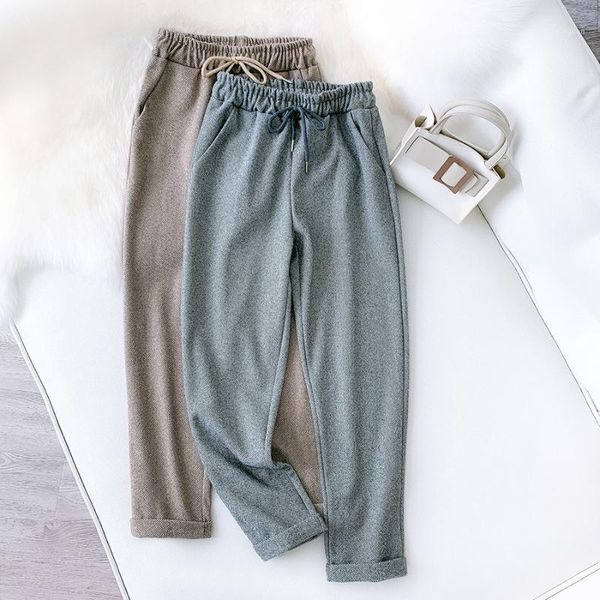winter pants women herringbone woolen trousers elastic waist casual autumn 9 point cigarette straight leg women's & capris, Black;white
winter pants women herringbone woolen trousers elastic waist casual autumn 9 point cigarette straight leg women's & capris, Black;white