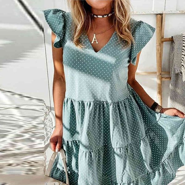 casual dresses summer elegant polka dot print women vintage ruffle short sleeve party v neck a-line beach es vestido, Black;gray
casual dresses summer elegant polka dot print women vintage ruffle short sleeve party v neck a-line beach es vestido, Black;gray
