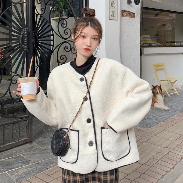 women's jackets women jacket 2021 korean fashion and elegant versatile v-neck single-breasted double-pocket design thickened coat, Black;brown
women's jackets women jacket 2021 korean fashion and elegant versatile v-neck single-breasted double-pocket design thickened coat, Black;brown