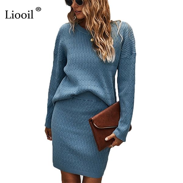 liooil knitted two piece sets women outfits sweater and skirts long sleeve ladies autumn winter clothes blue knitwear 210407, White
liooil knitted two piece sets women outfits sweater and skirts long sleeve ladies autumn winter clothes blue knitwear 210407, White