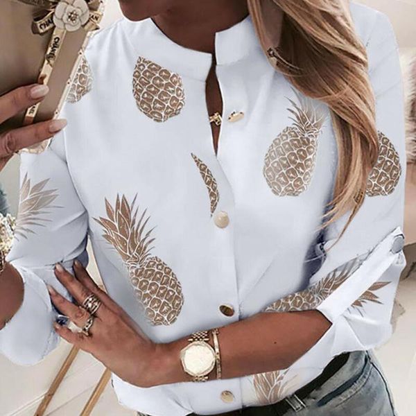 women blouses ol shirt clothes crew neck long sleeve halter office lady summer autumn blouse pineapple ladies, White
women blouses ol shirt clothes crew neck long sleeve halter office lady summer autumn blouse pineapple ladies, White