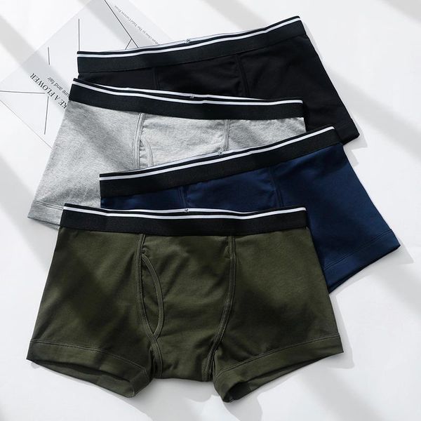 underpants men's underwear front opening pure cotton low waist boxer pants youth solid color breathable fashion, Black;white
underpants men's underwear front opening pure cotton low waist boxer pants youth solid color breathable fashion, Black;white