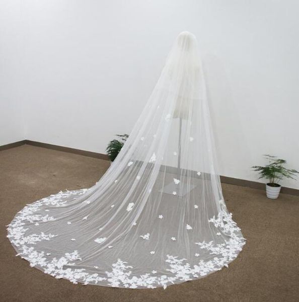 bridal veils lace wedding veil soft tulle cathedral white/ivory one layer, Black
bridal veils lace wedding veil soft tulle cathedral white/ivory one layer, Black