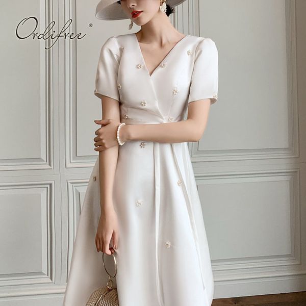 summer elegant women white silk satin belted tunic vintage party midi dress 210415, Black;gray
summer elegant women white silk satin belted tunic vintage party midi dress 210415, Black;gray
