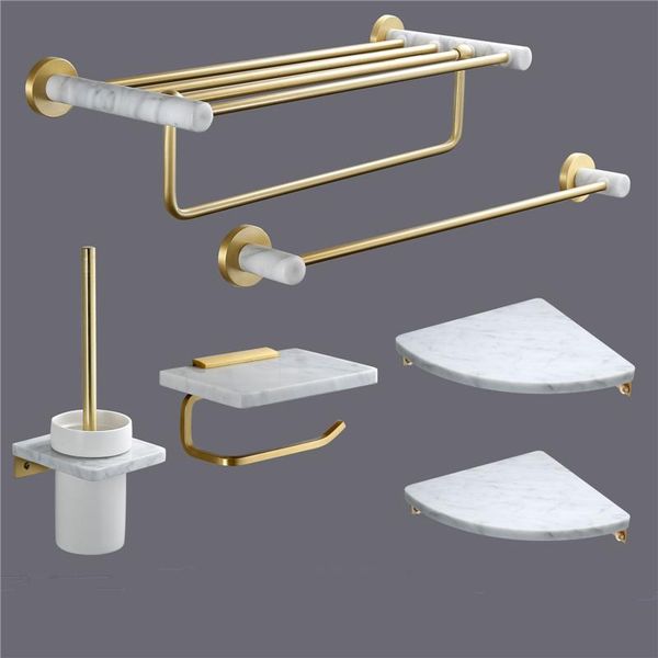 bath accessory set tuqiu bathroom accessories brushed gold shelf,towel rack,towel hanger,paper holder,toilet brush holder,hook marble
bath accessory set tuqiu bathroom accessories brushed gold shelf,towel rack,towel hanger,paper holder,toilet brush holder,hook marble