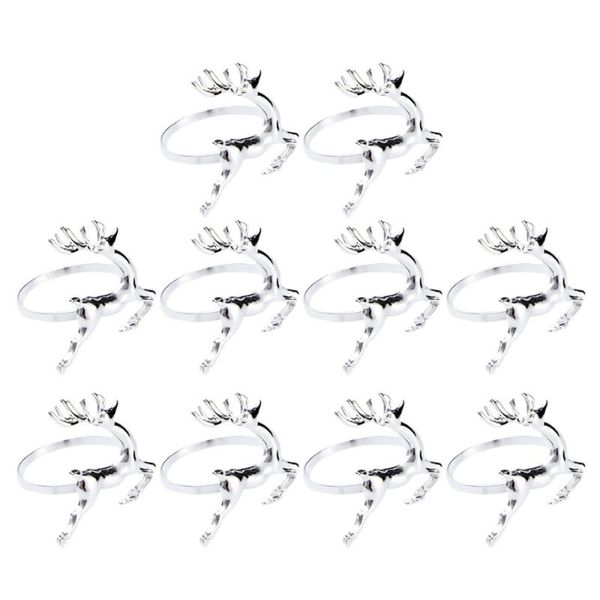 napkin rings 10pcs elk deer table decorative ornament for party christmas wedding (silver)
napkin rings 10pcs elk deer table decorative ornament for party christmas wedding (silver)