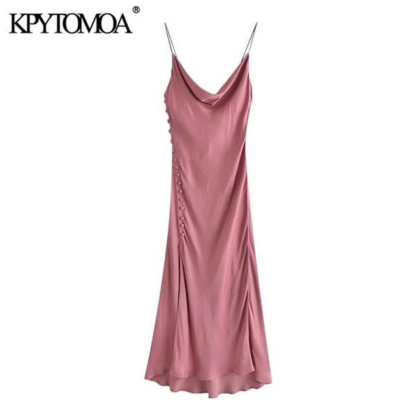 women chic fashion with buttons side slit midi camisole dress vintage backless thin straps female dresses mujer 210421, Black;gray
women chic fashion with buttons side slit midi camisole dress vintage backless thin straps female dresses mujer 210421, Black;gray