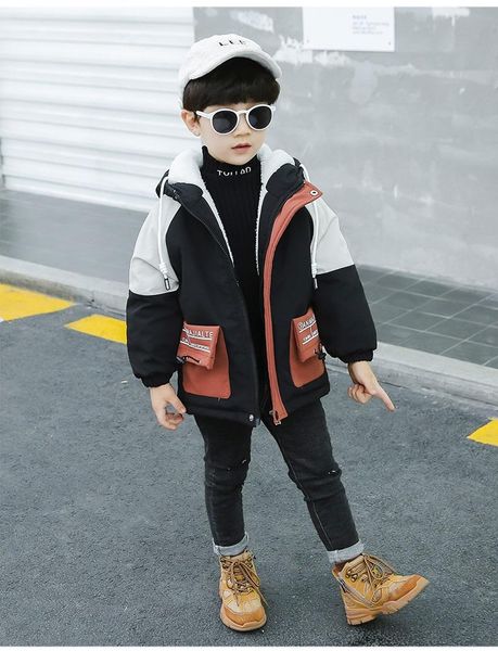 5-10 years old children winter style plus parka trench coat fashion color matching hooded warm thick mid-length boy tide, Blue;gray
5-10 years old children winter style plus parka trench coat fashion color matching hooded warm thick mid-length boy tide, Blue;gray