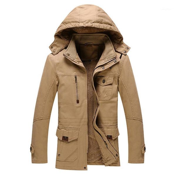 men's jackets winter jacket men thick warm wool liner hooded collar mid-long outerwear plus size casual cotton windbreaker coat, Black;brown
men's jackets winter jacket men thick warm wool liner hooded collar mid-long outerwear plus size casual cotton windbreaker coat, Black;brown