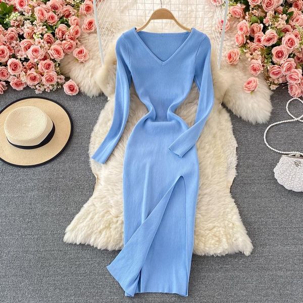 casual dresses singreiny women autumn knitted dress vintage fashion korean elastic slim pencil winter bodycon split sweater, Black;gray
casual dresses singreiny women autumn knitted dress vintage fashion korean elastic slim pencil winter bodycon split sweater, Black;gray