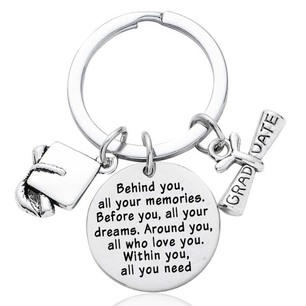 keychains behind you,all your memories graduate charm keyring leaving gift congratulations keychain for friends key chains, Silver
keychains behind you,all your memories graduate charm keyring leaving gift congratulations keychain for friends key chains, Silver