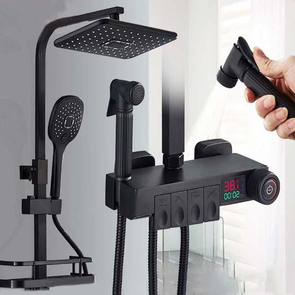 cold thermostatic shower set bathroom smart led system wall mount piano button bath faucet spa rainfall black gold sets
cold thermostatic shower set bathroom smart led system wall mount piano button bath faucet spa rainfall black gold sets