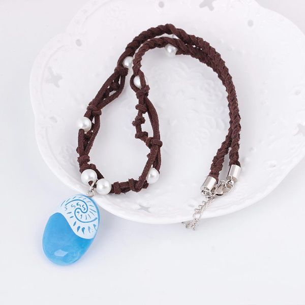 pendant necklaces pearl hand woven blue ocean necklace same style luminous hanging european and american fashion jewelry, Silver
pendant necklaces pearl hand woven blue ocean necklace same style luminous hanging european and american fashion jewelry, Silver