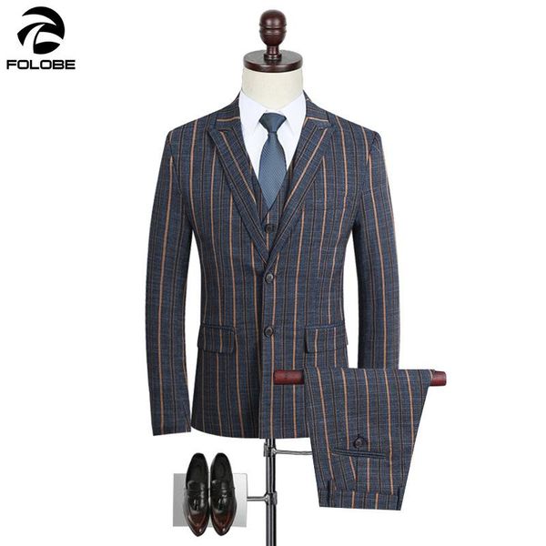 men's suits & blazers folobe brand fashion gray stripe blazer pants 3 piece groomsmen wedding suit mens latest coat vest pant designs 2, White;black
men's suits & blazers folobe brand fashion gray stripe blazer pants 3 piece groomsmen wedding suit mens latest coat vest pant designs 2, White;black