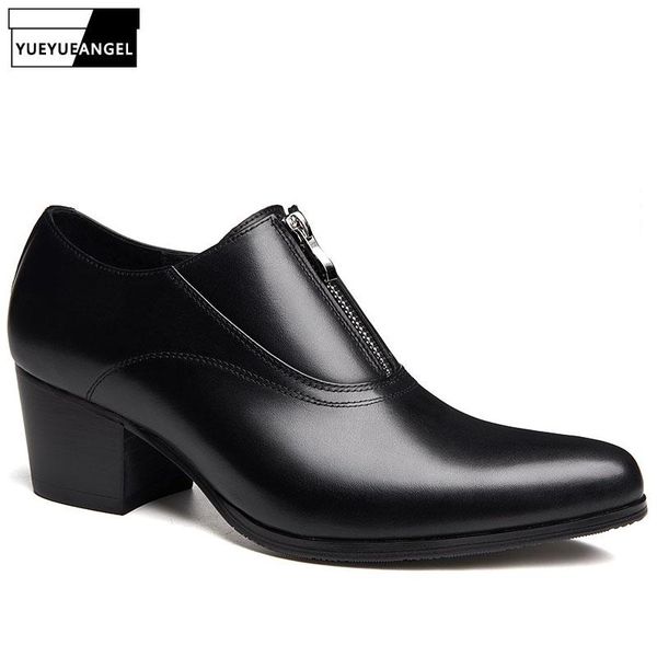 men pointed toe genuine leather shoes british style high heels black formal male business casual zipper derby oxford dress
men pointed toe genuine leather shoes british style high heels black formal male business casual zipper derby oxford dress