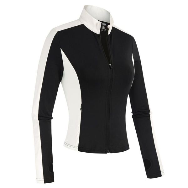 women's jackets js women contrast color sports jacket long sleeve stand collar zip-up coat long-sleeved stand-up, Black;brown
women's jackets js women contrast color sports jacket long sleeve stand collar zip-up coat long-sleeved stand-up, Black;brown