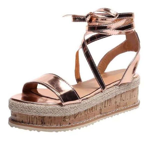 summer ladies sandals open toe wedge espadrilles fashion wild gladiator 35-43, Black
summer ladies sandals open toe wedge espadrilles fashion wild gladiator 35-43, Black