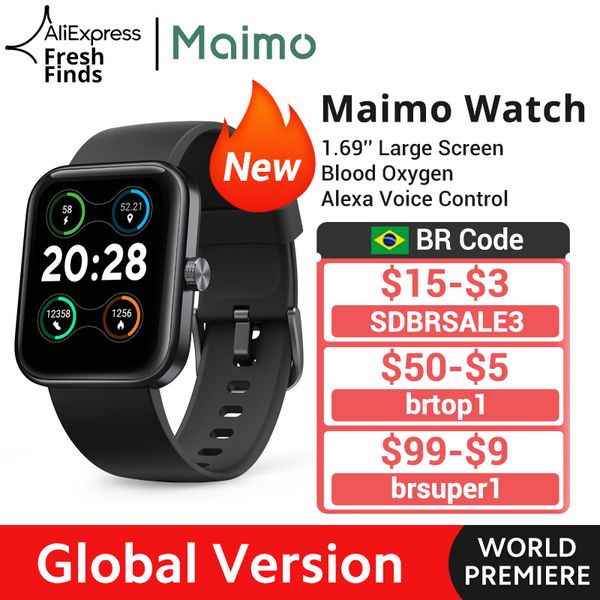 world premiereglobal version maimo smart watch 1.69 blood oxygen 10days battery 5atm waterproof alexa voice control braceletg, Slivery;brown
world premiereglobal version maimo smart watch 1.69 blood oxygen 10days battery 5atm waterproof alexa voice control braceletg, Slivery;brown