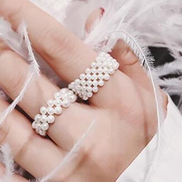 cluster rings multilayer pearl wide ring korean japanese style elegant elastic adjustbale for women girls cute gift, Golden;silver
cluster rings multilayer pearl wide ring korean japanese style elegant elastic adjustbale for women girls cute gift, Golden;silver