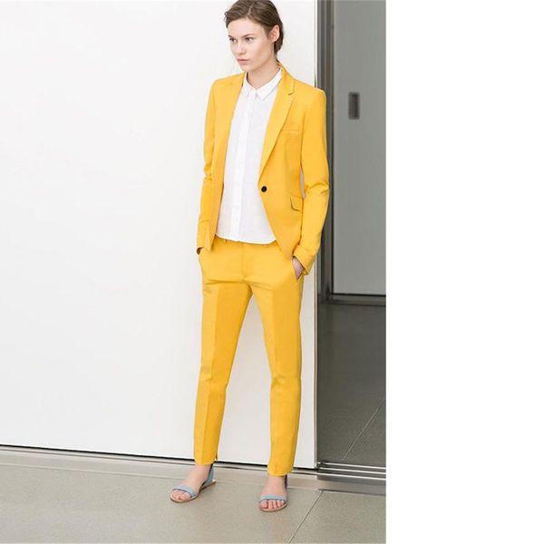 women's suits & blazers yellow womens business women evening 2 piece pant female office uniform one button ladies formal trouser, White;black
women's suits & blazers yellow womens business women evening 2 piece pant female office uniform one button ladies formal trouser, White;black