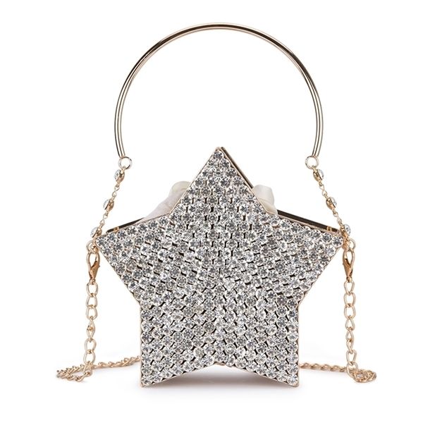 luxury diamond silver star design evening clutch bag for women new hollow out small metal cage ladies chain purses and handbags c0601
luxury diamond silver star design evening clutch bag for women new hollow out small metal cage ladies chain purses and handbags c0601