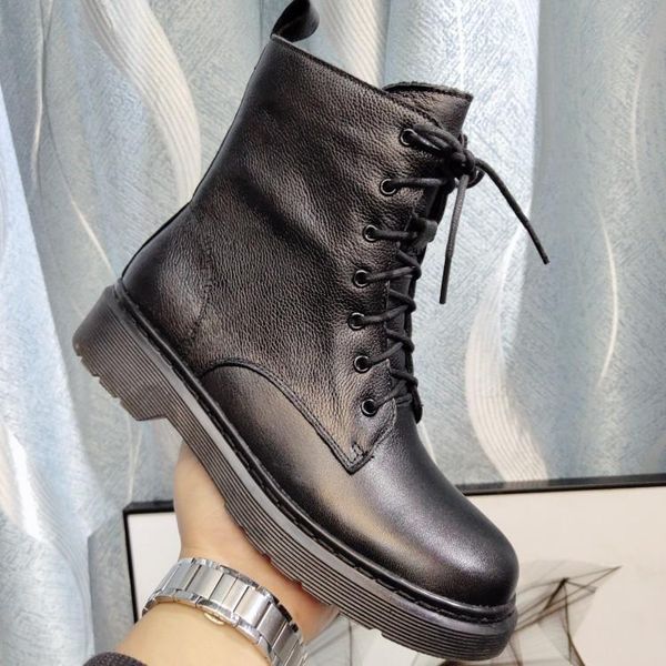 boots black low heel women genuine leather round toe short plush warm ankle booties motorcycle platform shoes botas mujer
boots black low heel women genuine leather round toe short plush warm ankle booties motorcycle platform shoes botas mujer