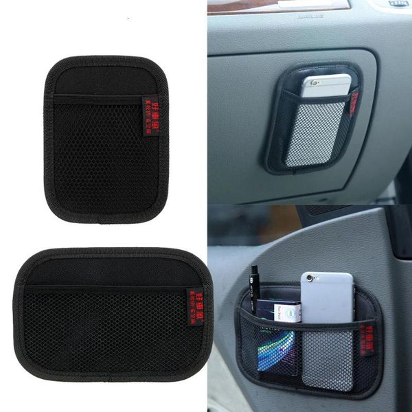 car organizer storage net pocket oxford fabric seat bag universal phone cards key holder auto accessories interior