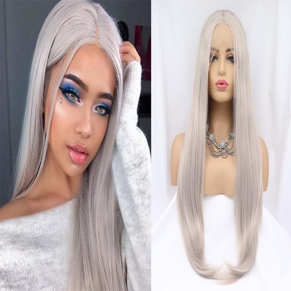 synthetic wigs melody wig natural long straight silver gray 13*3 lace front heat resistant fiber for women daily use, Black
synthetic wigs melody wig natural long straight silver gray 13*3 lace front heat resistant fiber for women daily use, Black