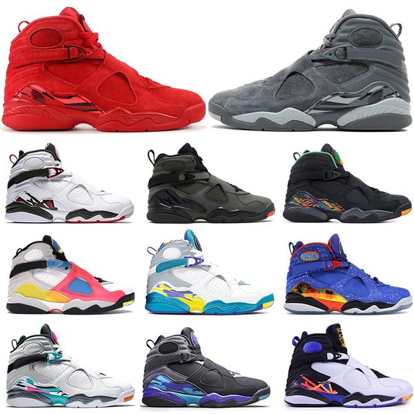 2021 wholesale valentines day jumpman 8 men basketball shoes 8s three peat white multicolor aqua black gs take flight viii trainers sports s
2021 wholesale valentines day jumpman 8 men basketball shoes 8s three peat white multicolor aqua black gs take flight viii trainers sports s