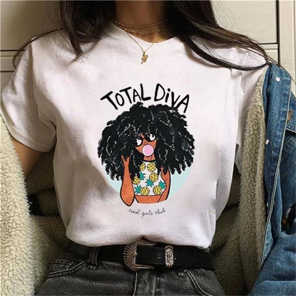 funny melanin vogue black curly women t shirt hair girl printed femme harajuku female, White
funny melanin vogue black curly women t shirt hair girl printed femme harajuku female, White