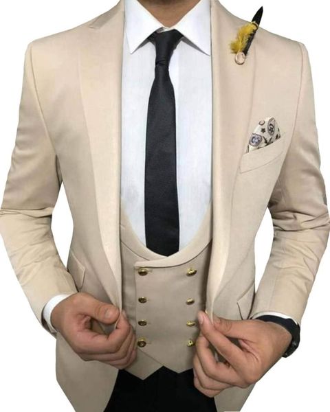 men's suits & blazers brand men beige and black groom tuxedos notch lapel groomsmen 3 pieces set ( jacket+pants+vest+bow tie ) d341, White;black
men's suits & blazers brand men beige and black groom tuxedos notch lapel groomsmen 3 pieces set ( jacket+pants+vest+bow tie ) d341, White;black