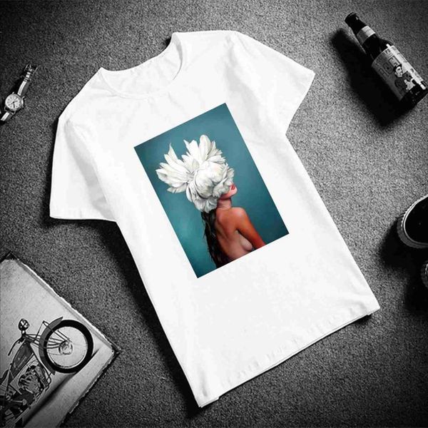 and womens harajuku aesthetics women mens o neck flower feather print short sleeve graphic retro, White;black
and womens harajuku aesthetics women mens o neck flower feather print short sleeve graphic retro, White;black